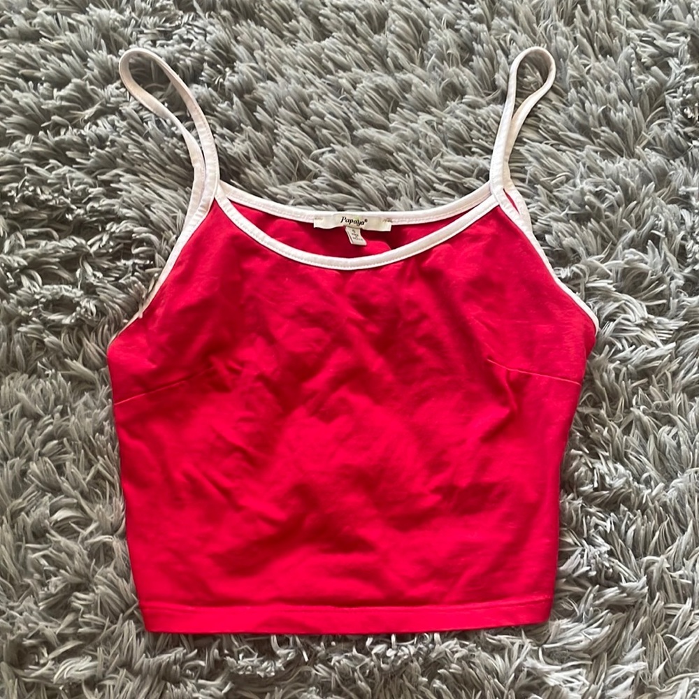 red tank top
